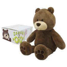 Photo 1 of Animal Adventure Sqoosh2Poof Giant, Cuddly, Ultra Soft Plush Stuffed Animal With Bonus Interactive Surprise - 54 Bear , Brown
