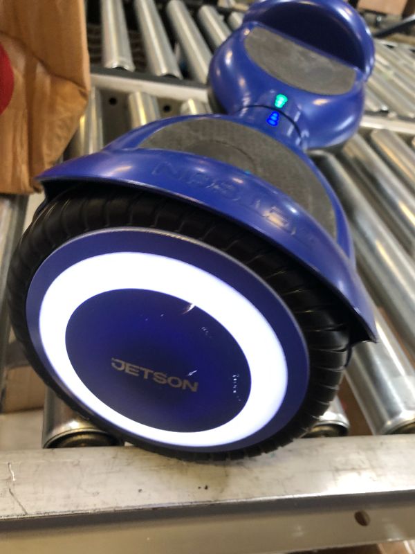 Photo 4 of Jetson Prism All-Terrain Hoverboard | All-Terrain Tires | LAVA LED Light-Up Rims| Top Speed of 7 mph | Range of Up to 5 Miles| Active Balance Technology Blue