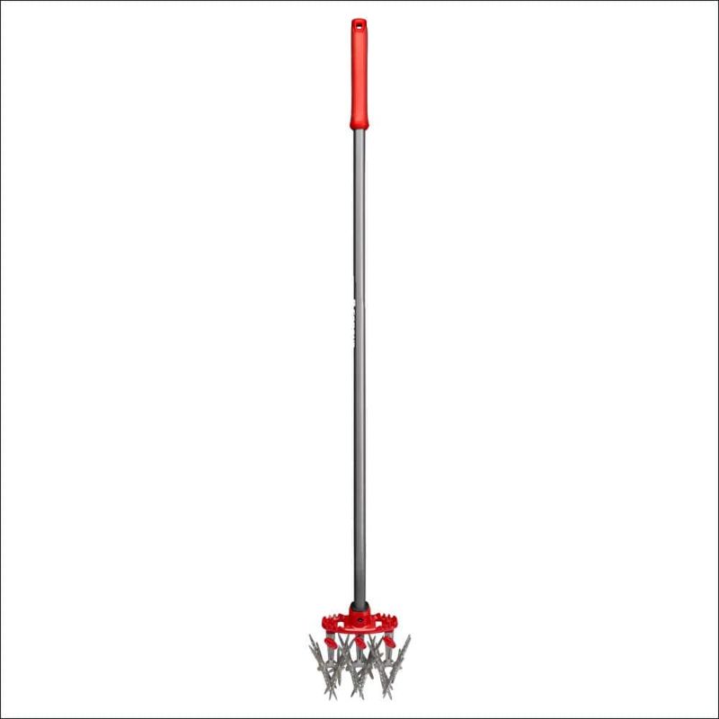 Photo 1 of Corona MAX DiscCULTIVATOR Adjustable 6.5 in. Steel Tines with Red Comfort Grip Garden Disc Cultivator
