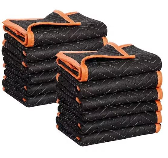 Photo 1 of 80 in. x 72 in. Moving Blankets (6 Pack)
