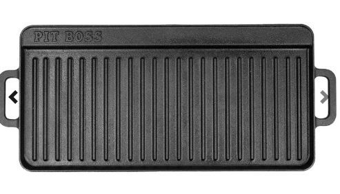 Photo 1 of Pit Boss (12”x28” COOKING SURFACE) Cast Iron Griddle TOTAL SIZE 28"X14" WITHOUT HANDLES, 31"X14" WITH HANDLES