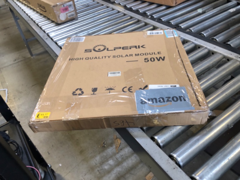 Photo 1 of SOLPERK Solar Panel Kit 50W 12V, Solar Battery Trickle Charger Maintainer with Upgrade Waterproof Controller for Boat Car RV Motorcycle Marine Automotive (Without Mounting Bracket)