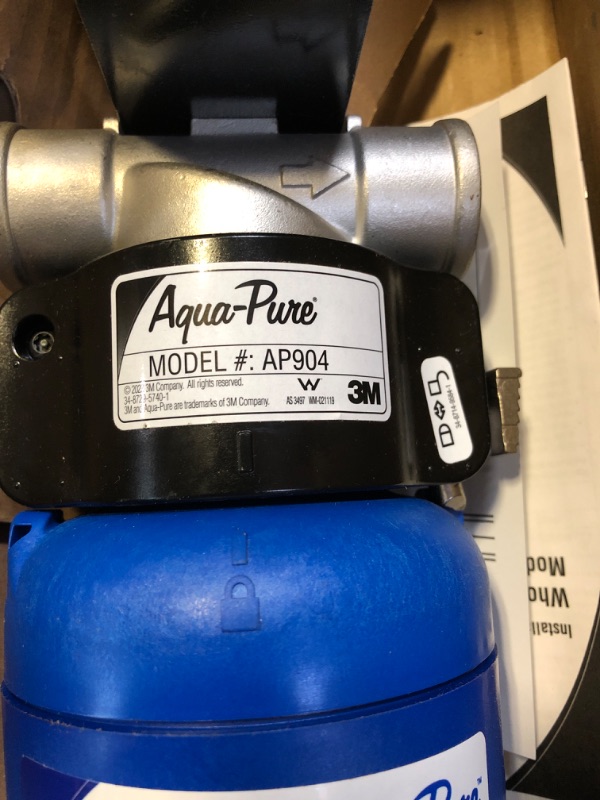 Photo 4 of 3M Aqua-Pure Whole House Sanitary Quick Change Water Filter System AP904, Reduces Sediment, Chlorine Taste and Odor, and Scale Water Filtration System Water Filter