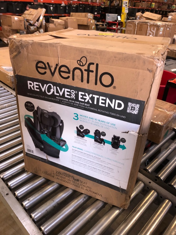 Photo 2 of Evenflo Revolve 360 Extend All-in-One Rotational Convertible Car Seat with Quick Clean Cover - Revere