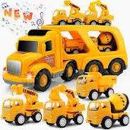 Photo 1 of Limited-time deal: Nicmore Construction Truck Toddler Toys Car: Toys for 2 3 4 Year Old Boy 5 in 1 Carrier Toys for Kids Age 2-3 2-4 3-5 | 18 Months 2 Year Old Boy Christmas Birthday Gifts https://a.co/d/8YhEQsG