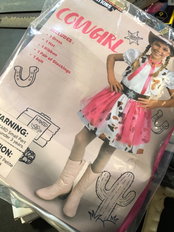 Photo 2 of Spooktacular Creations Cute Cowgirl Costume, Pink Cowgirl Outfits for Girls Halloween Theme Party and Role Play Medium (8-10yr)