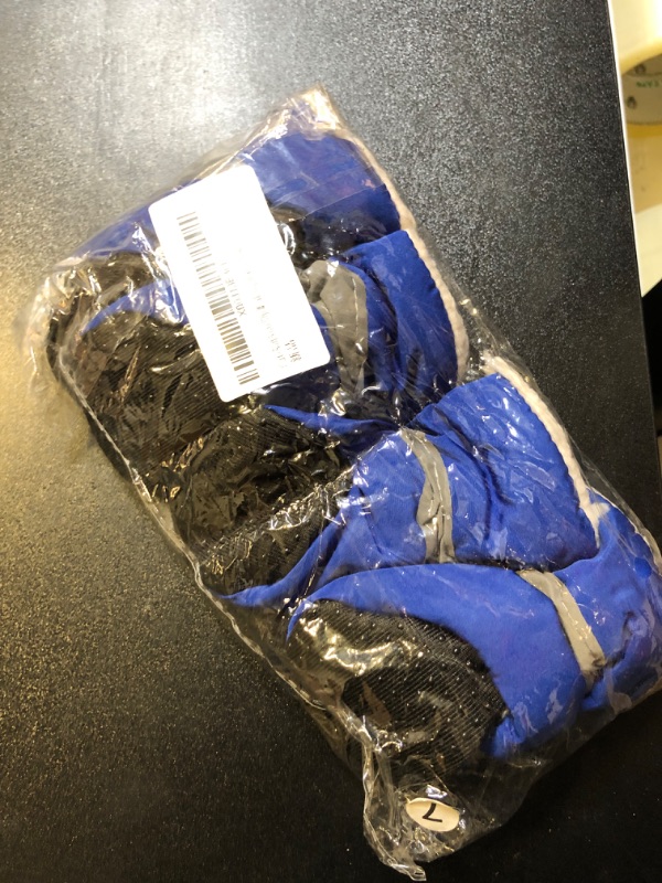 Photo 1 of Cute Soft Anti-Slip Walking Shoes for Dog, Winter Thicken Fleece Drawstring Booties for Cats, Pets Socks for Indoor, Floor Label 7
 