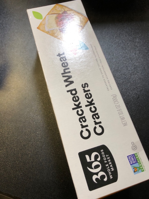 Photo 2 of 365 by Whole Foods Market, Cracker Cracked Wheat, 10.6 Ounce (Pack of 3) Cracked Wheat 10.6 Ounce (Pack of  one exp 06 -24 