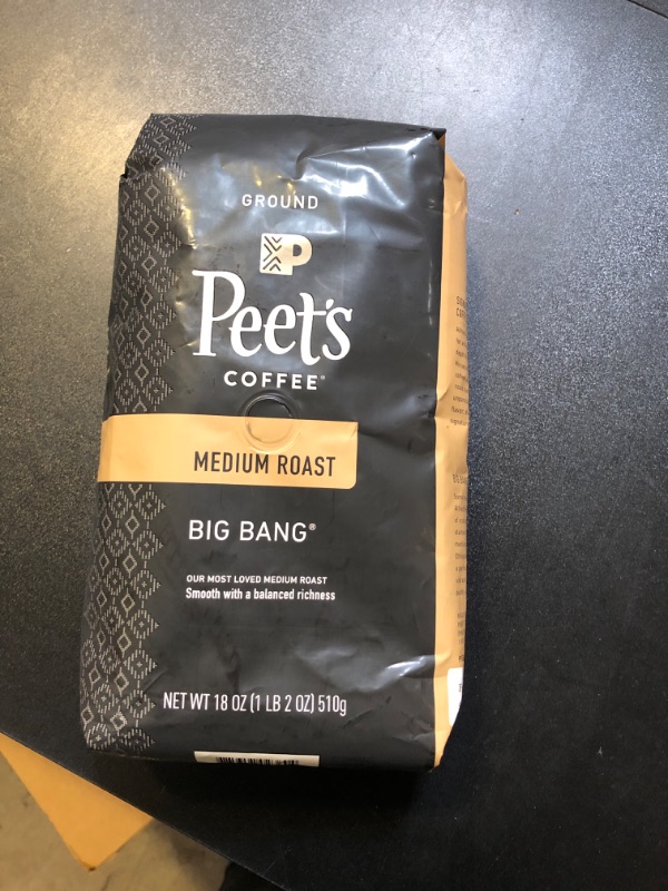 Photo 2 of Peet's Coffee Coffee, Ground, Medium Roast, Big Bang, Peetnik Pack - 18 oz