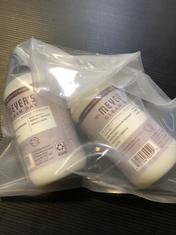 Photo 2 of Mrs. Meyer's Hand Lotion for Dry Hands, Non-Greasy Moisturizer Made with Essential Oils, Lavender, 12 oz (Pack of 2)