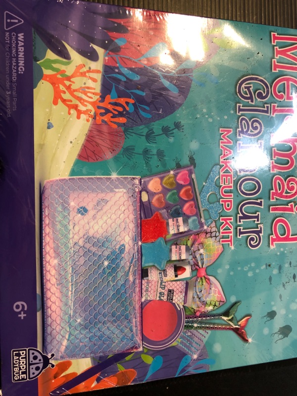 Photo 1 of Kids Makeup Kit for Girls Ages 5-12 - Real Mermaid Makeup for Kids, Mermaid Gifts for Girls 5-12, Makeup Sets for Girls 5 6 7 8 9 10 11 12 Years Old, 5-12 Year Old Girl Gift Make Up Toy
