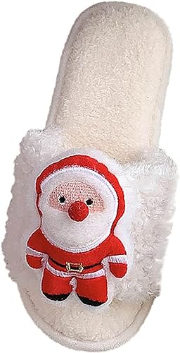 Photo 1 of 36-37 Slippers For Women Winter Warm Cotton Santa Christmas Home Slippers
 