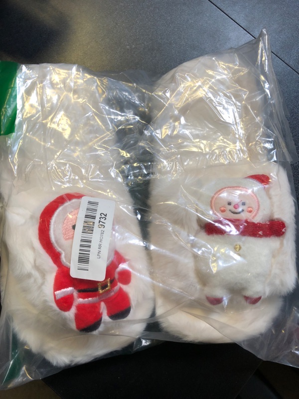 Photo 2 of 36-37 Slippers For Women Winter Warm Cotton Santa Christmas Home Slippers
 