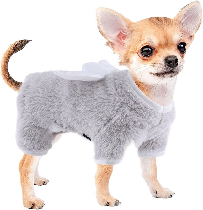 Photo 1 of Winter Dog Pajamas for Small Dogs, Fall Dog Sweater, Warm Fleece Puppy Pjs Clothes Chihuahua Yorkie Tiny Dog Clothes Outfit, XXS~M, Pet Cat Sweater-Small)
 
