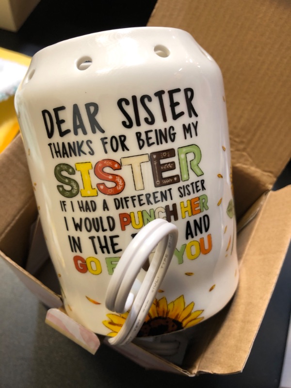 Photo 1 of 
TEDDROP Sisters Gifts from Sister, Sister Gifts for Mothers Day, Candle Wax Warmer, Sisters Gift Idea for Mothers Day, Birthday Gifts for Sister, Electric...
 Wax Melt Warmer, Scented Wax Warmer Electric Vintage Black Metal Frame Wax Burner for Wax Cube,
