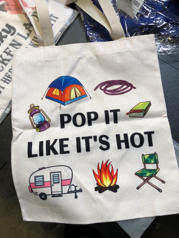 Photo 1 of nny Camping Gift Camper Van Life Gift Pop It Like It's Hot Cosmetic Bag Camping Lover Gift RV Camper Owners Gift (Pop it Hot) 