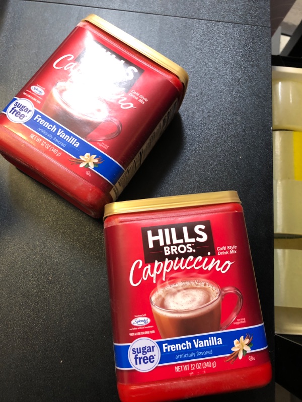 Photo 2 of Hills Bros. Cappuccino French Vanilla Sugar Free 16 oz. (Pack of two 