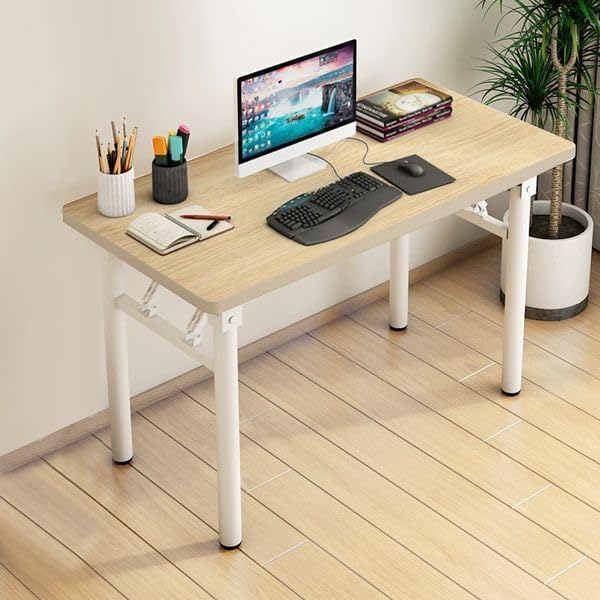 Photo 1 of Computer Desk Study Table No Assembly Required, Writing Computer Desk Space Saving Foldable Table Simple…
