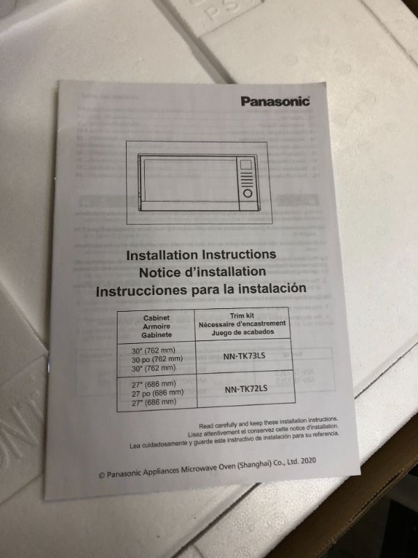 Photo 3 of Panasonic NN-TK72LSS 27-inch Trim Kit for 1.6 cu ft Microwave Ovens, Stainless Steel