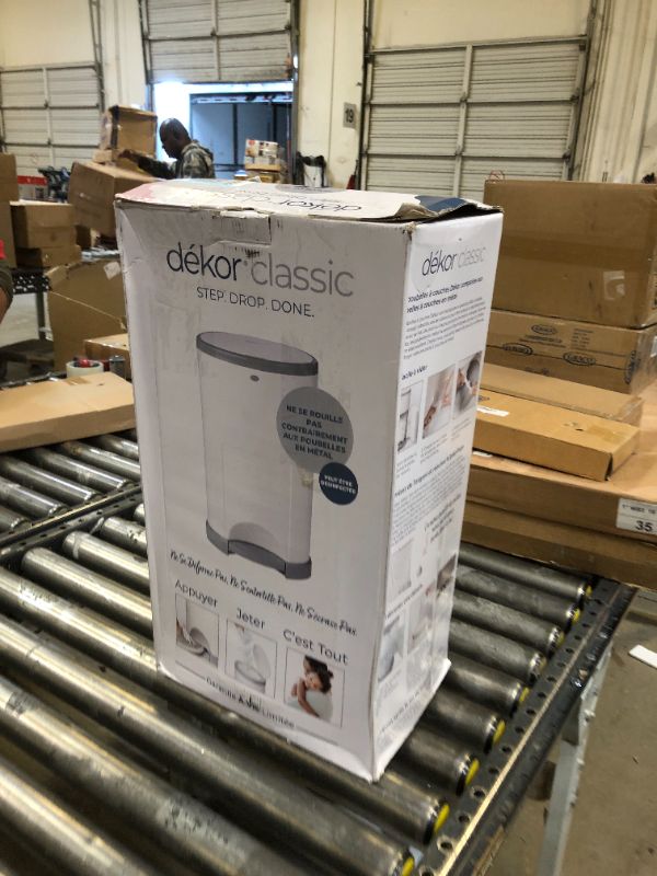 Photo 3 of Dekor Classic Hands-Free Diaper Pail | White | Easiest to Use | Just Step – Drop – Done | Doesn’t Absorb Odors | 20 Second Bag Change | Most Economical Refill System