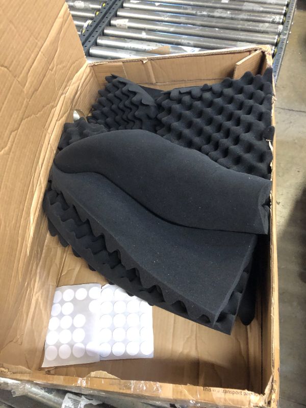 Photo 1 of 48"X 24"X 2" Egg Crate Foam Panel, Black Sound Proof Foam Panels, Acoustic Foam, Noise Cancelling Foam Studio Foam Panel, Sound Panels Noise Reducing For Walls?1 PCS?
