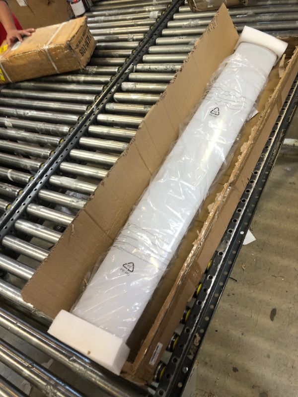 Photo 1 of Tycholite Dimmable 4FT LED Kitchen Puff Ceiling Lights, 40W, 4800LM, 4000K, 4 Foot LED Linear Fixture 48 Inch Flush Mount LED Wraparound Shop Light for Garage, Office, Fluorescent Tube Replacement 4ft-6"