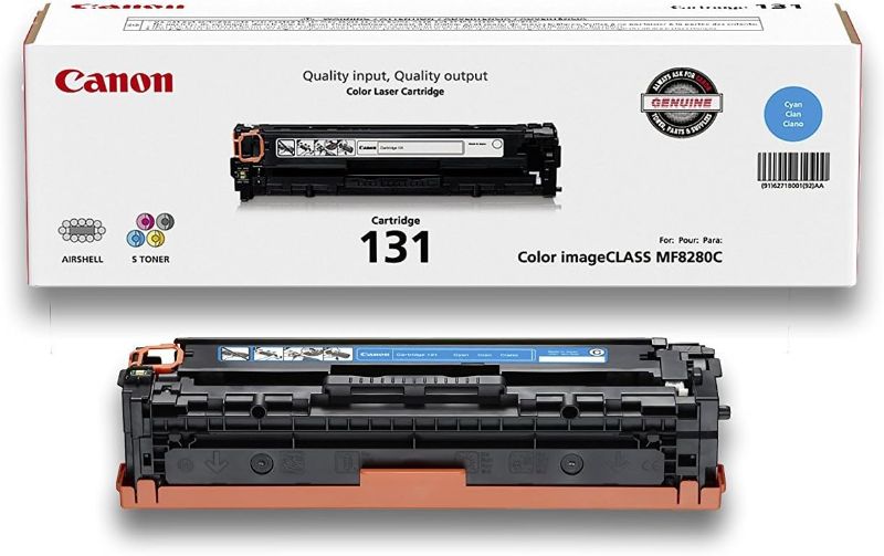 Photo 1 of Canon Genuine Toner Cartridge 131, Cyan
