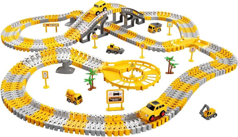 Photo 1 of Toddler Boy Toys for 3 4 5 6 Year Old, Total 236 PCS Construction Toys Race Tracks for Boys Kids Toys, Gifts Toys for 3 4 5 6 Year Old Boys
