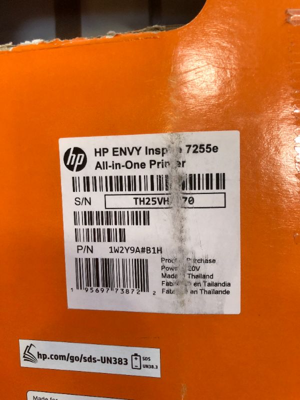 Photo 3 of HP ENVY Inspire 7255e Wireless Color Inkjet Printer