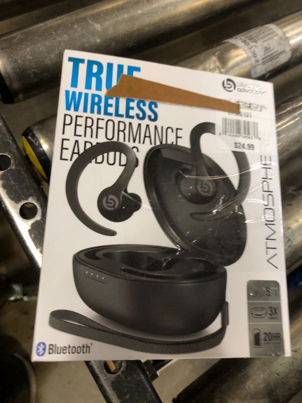 Photo 1 of black wireless bluetooth headphones 