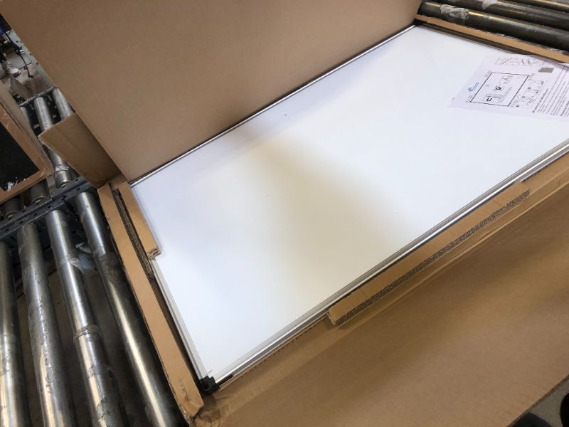 Photo 1 of XBoard Magnetic Dry Erase Board/Whiteboard, 36 X 24 Inches, Double Sided White Board,1 Dry Eraser & 3 Dry Erase Markers & 4 Push Pin Magnets 36" x 24"