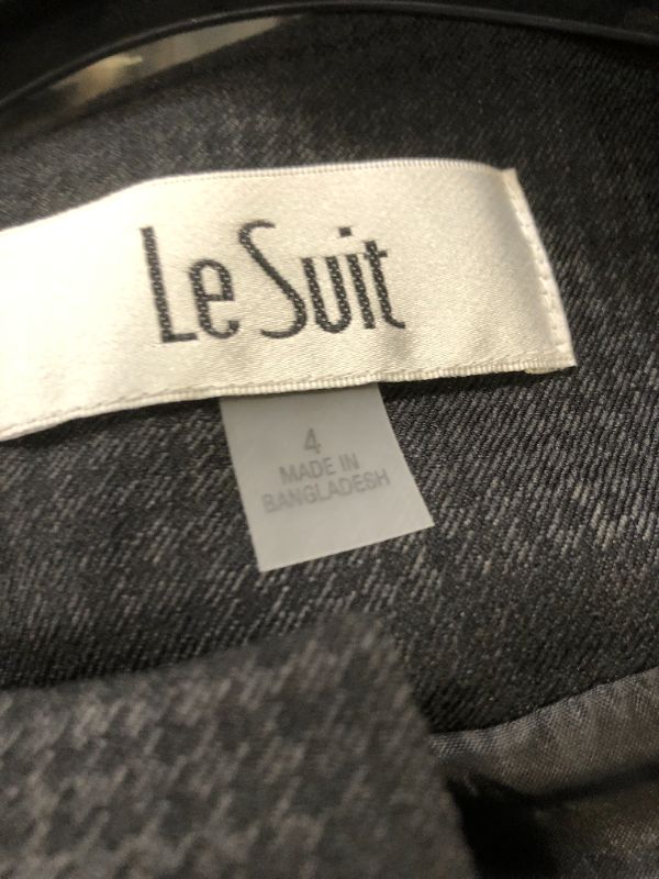 Photo 3 of Le Suit Women's Houndstooth Pencil Skirt Suit