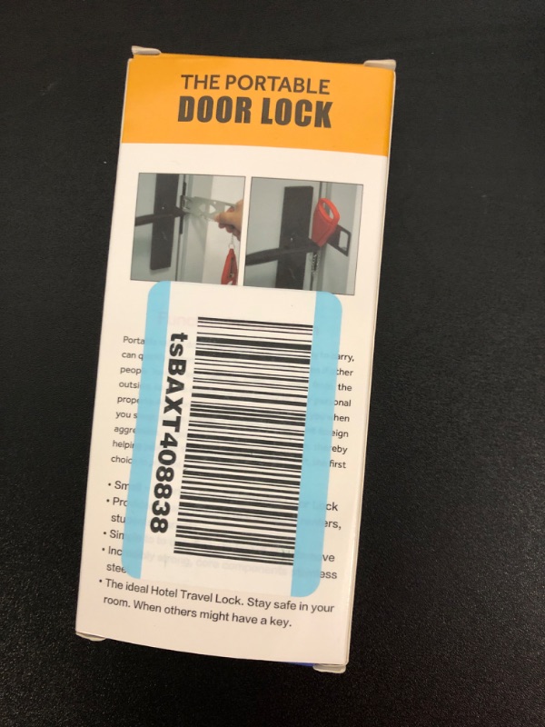 Photo 2 of Portable Door Lock Extra Lock for Additional Privacy and Safety in Home,Hotel and Apartment,Prevent Unauthorized Entry,Protect Family Security in Traveling,Home,Bedroom,Hotel,Apartment,AirBNB https://a.co/d/bwLOCqb