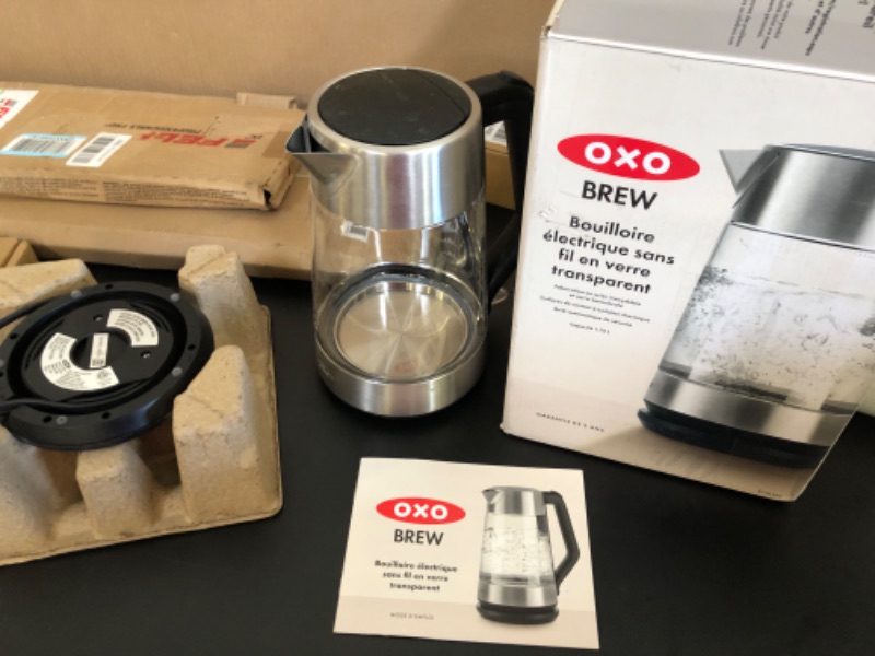 Photo 2 of OXO Brew Cordless Glass Electric Kettle - 1.75 L