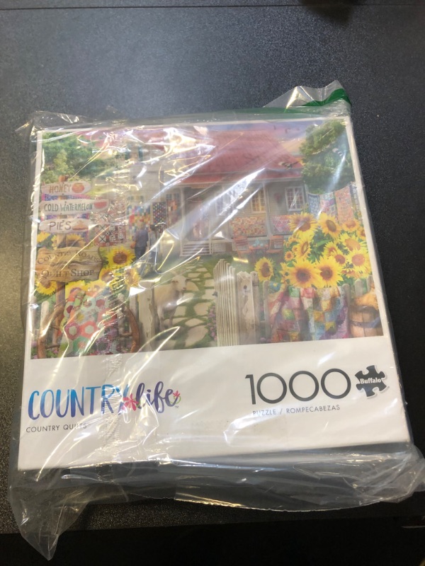 Photo 2 of Buffalo Games - Country Life - Country Quilts - 1000 Piece Jigsaw Puzzle for Adults Challenging Puzzle Perfect for Game Nights - 1000 Piece Finished S
