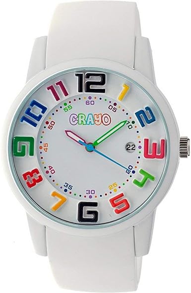 Photo 1 of Women's CR2001 Festival White Silicone Watch

