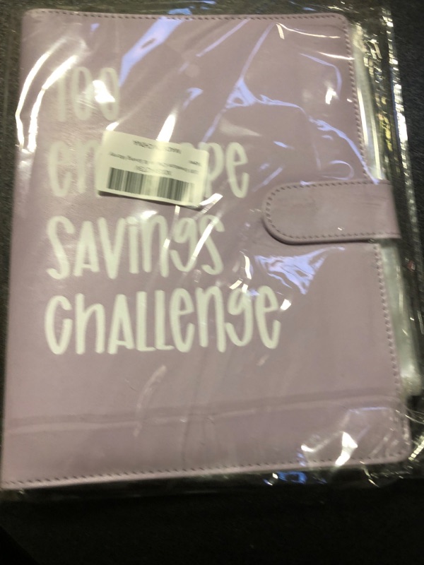 Photo 2 of 100 Envelope Challenge Binder with Number Stickers, Easy and Fun Way to Save $5,050, Savings Challenges Budget Book Binder with Cash Envelopes,Budget Book for Budgeting Planner & Saving Money