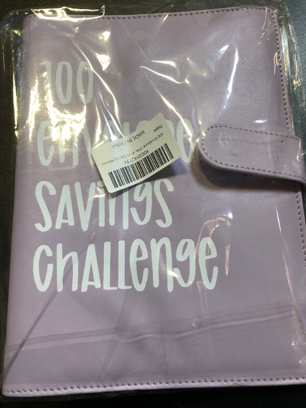 Photo 2 of 100 Envelope Challenge Binder with Number Stickers, Easy and Fun Way to Save $5,050, Savings Challenges Budget Book Binder with Cash Envelopes,Budget Book for Budgeting Planner & Saving Money