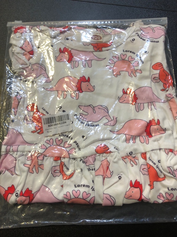 Photo 1 of 5T Toddler Baby Girl Dinosaur Party Dress Summer Holiday Dress Outfit Clothes
