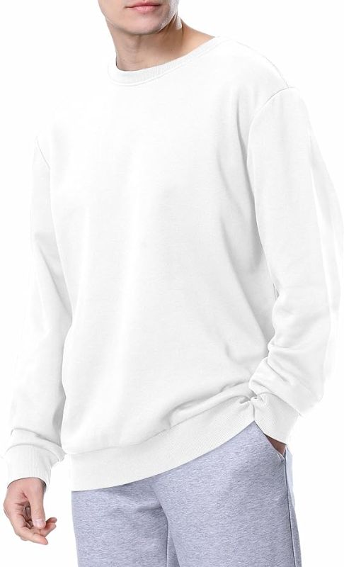 Photo 1 of XXL Grey Men's Sweatshirt Fleece Pullover Crewneck Sweatshirts Lightweight Soft Anti-Static for Lounging Casual 