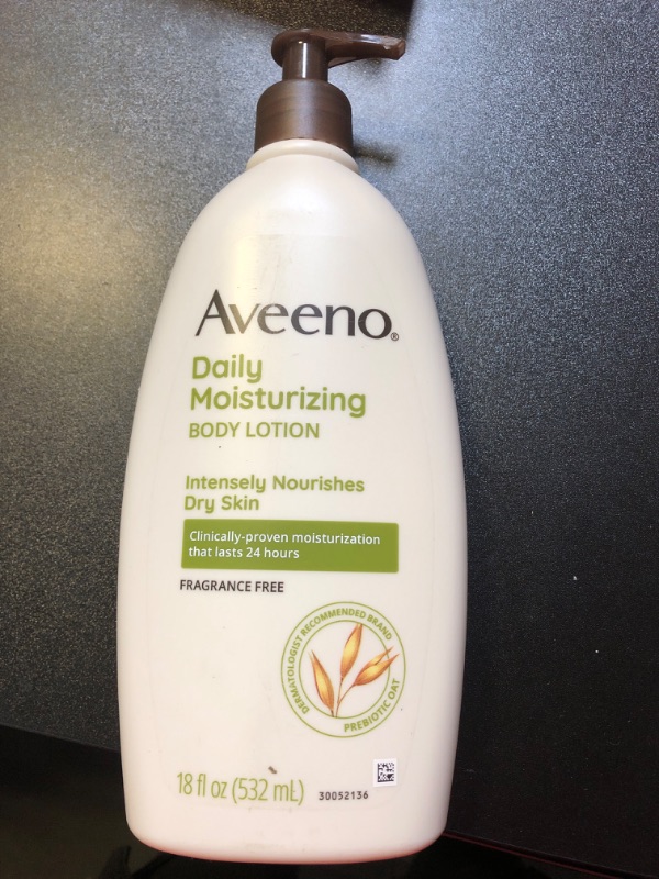 Photo 2 of Aveeno Daily Moisturizing Body Lotion with Soothing Oat and Rich Emollients to Nourish Dry Skin