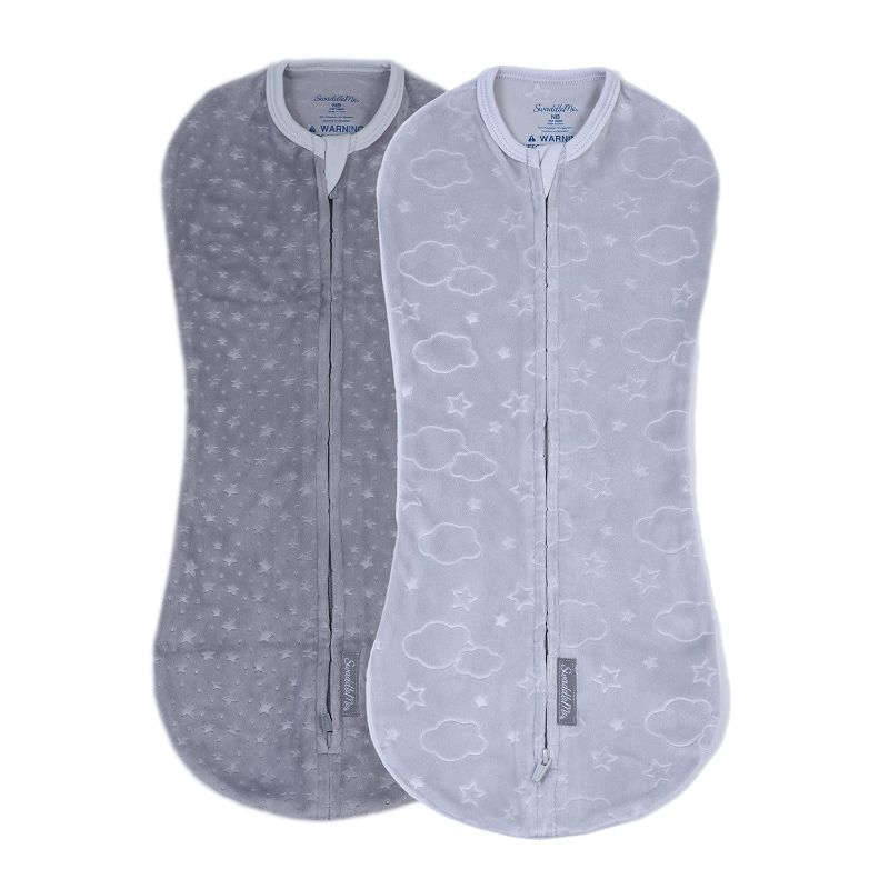 Photo 1 of SwaddleMe by Ingenuity Pod in Velboa - , 2-Pack (Clouds & Stars)
 