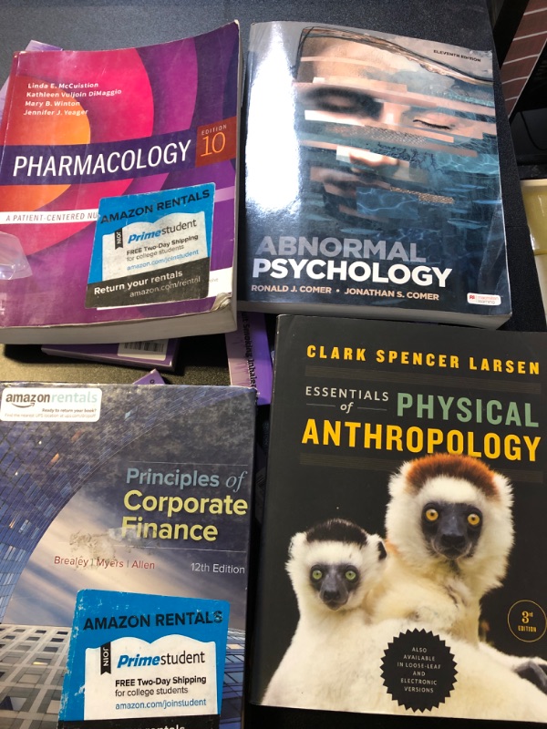 Photo 1 of mystery bag lot for prime student books educational books 4pcs business , physical anthropology  