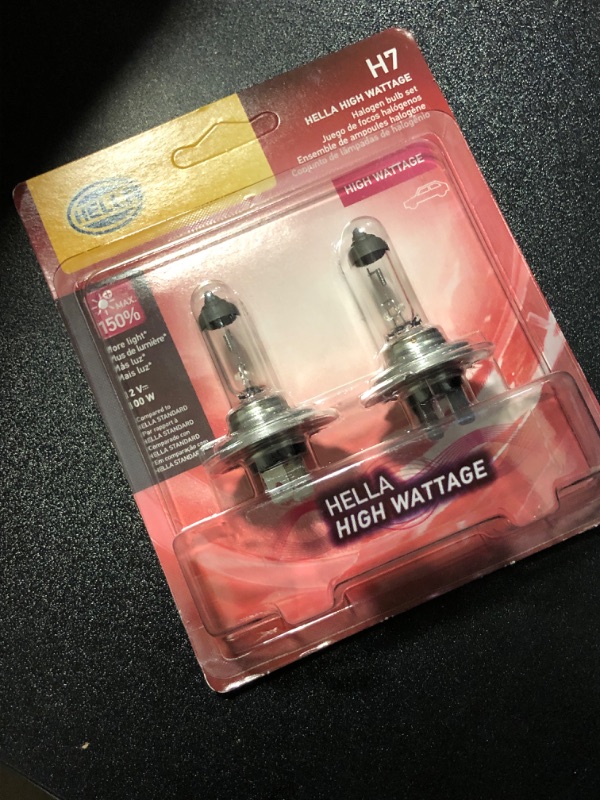 Photo 2 of HELLA H7 100WTB High Wattage Bulbs, 12V, 2 Pack High Wattage - 100W Twin Blister