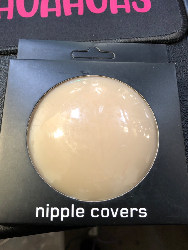 Photo 1 of 2 pairs Reusable Sticky Sexy Adhersive Pasties Nipple covers for women A-D Cups with nipple protection and Travel Box 1