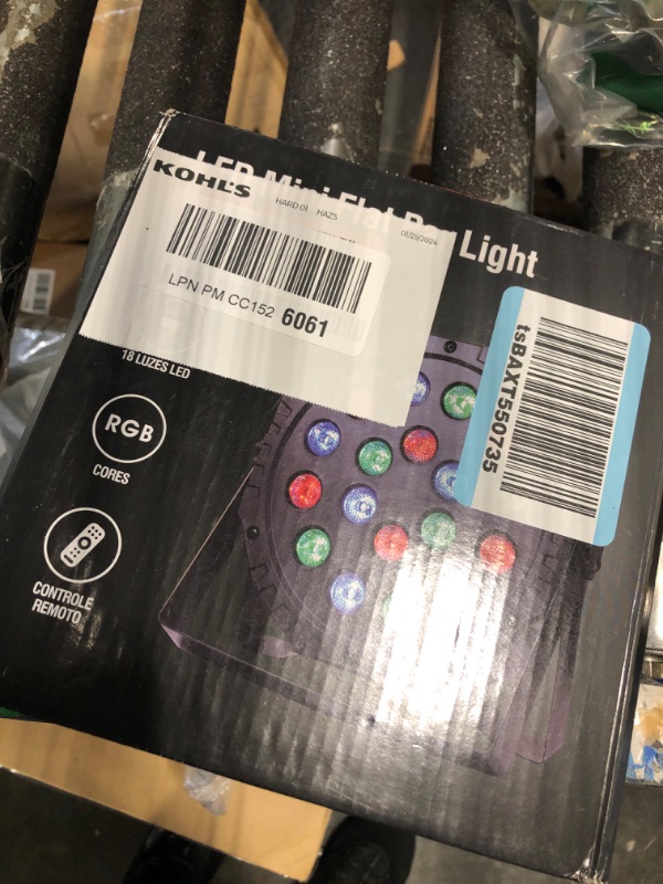 Photo 2 of **USED** LED Stage Lights 36 RGB Party Light 7 Modes DJ Par Lighting Sound Activated Strobe Uplights with Remote DMX Control for Events Wedding Birthday Music Show Dance-1 Pack