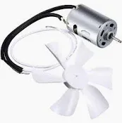 Photo 1 of 6" Replacement White RV Vent Fan Blade with 12V D-Shaft RV Vent Motor,Compatible with Heng's, Elixir, Ventline, Jensen RV