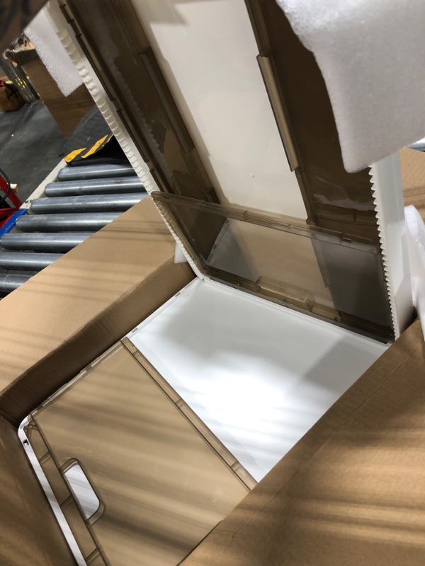 Photo 1 of Gsiekare 4 Pack Storage Bin with lid, Upgraded 24 Qt Closet Organizers and Storage, Collapsible Totes For Storage, Plastic Stackable Storage Bins, Storage Drawers for Clothes Toys 24Qt