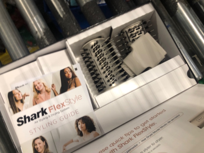 Photo 3 of Shark HD430 FlexStyle Air Styling & Drying System, Powerful Hair Blow Dryer & Multi-Styler with Auto-Wrap Curlers, Paddle Brush, Oval Brush, Concentrator Attachment, Stone For Straight & Wavy Hair Stone ***USED**** 