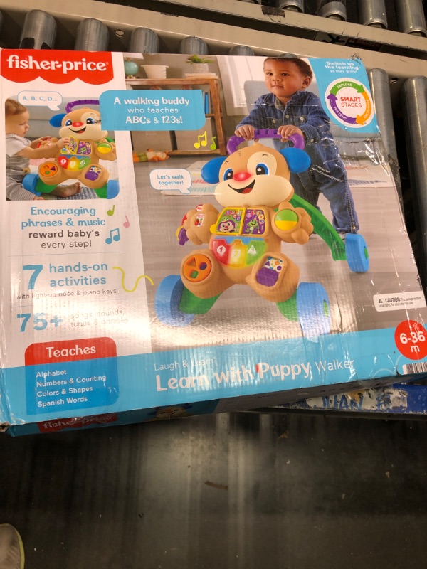 Photo 2 of Fisher-Price Laugh & Learn Baby & Toddler Toy Smart Stages Learn With Puppy Walker, Educational Music Lights And Activities